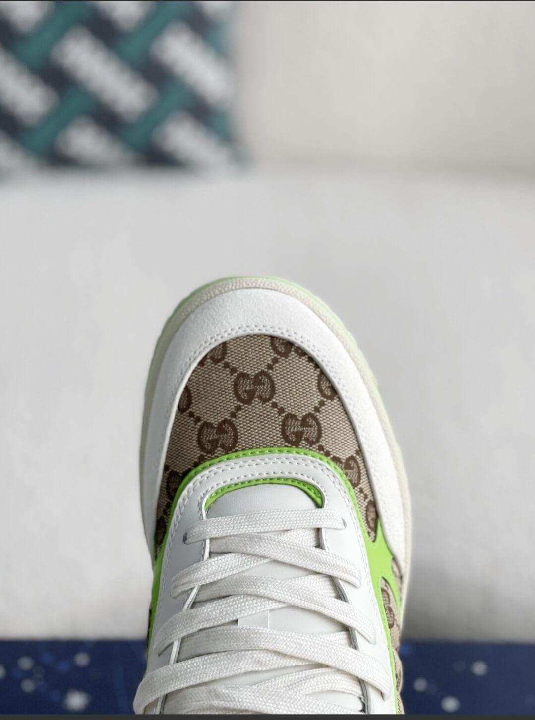 GG Re-Web Sneaker Beige Green - tntwear1