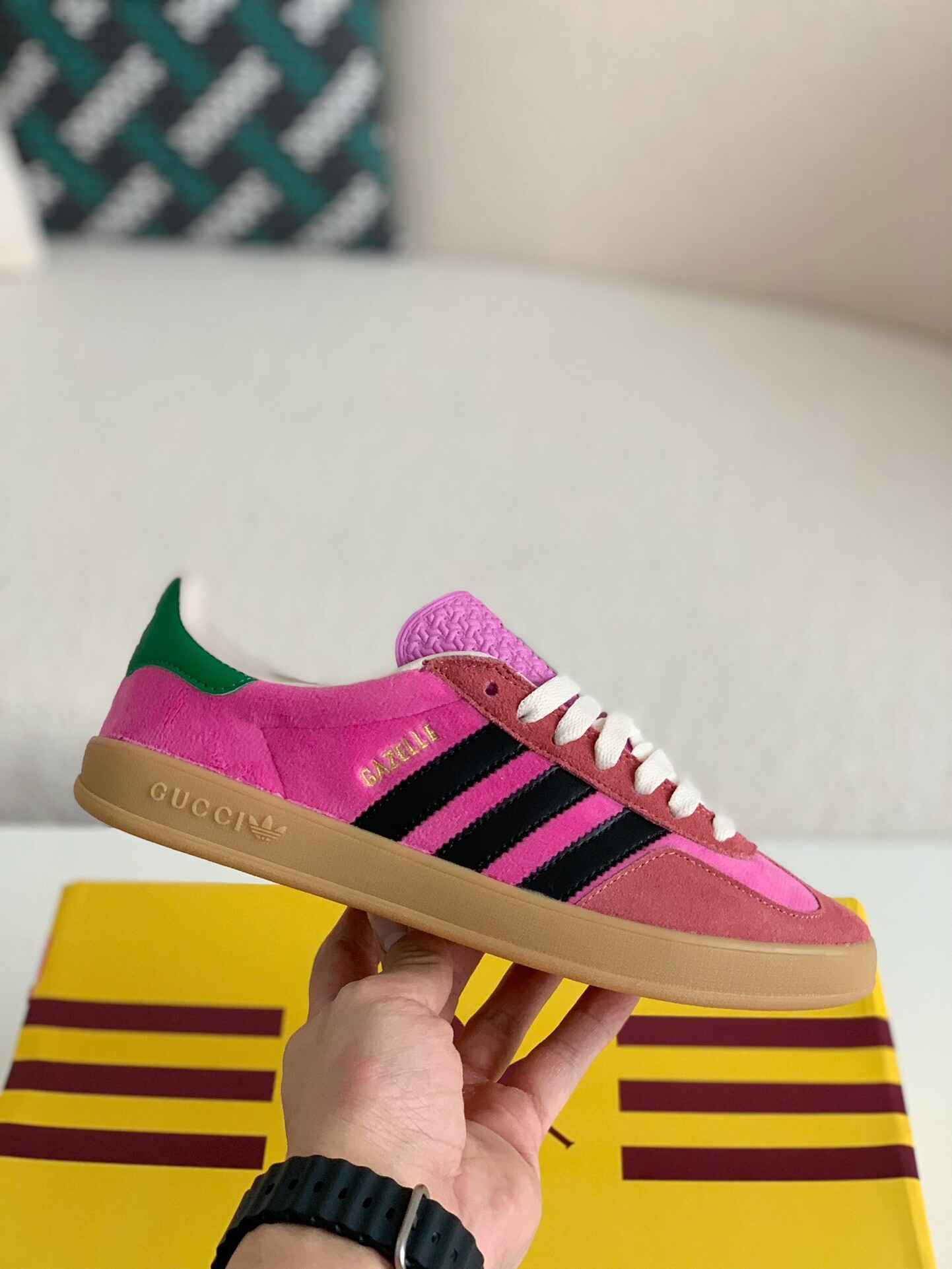 Gucci x Adidas Gazelle Pink Sneaker