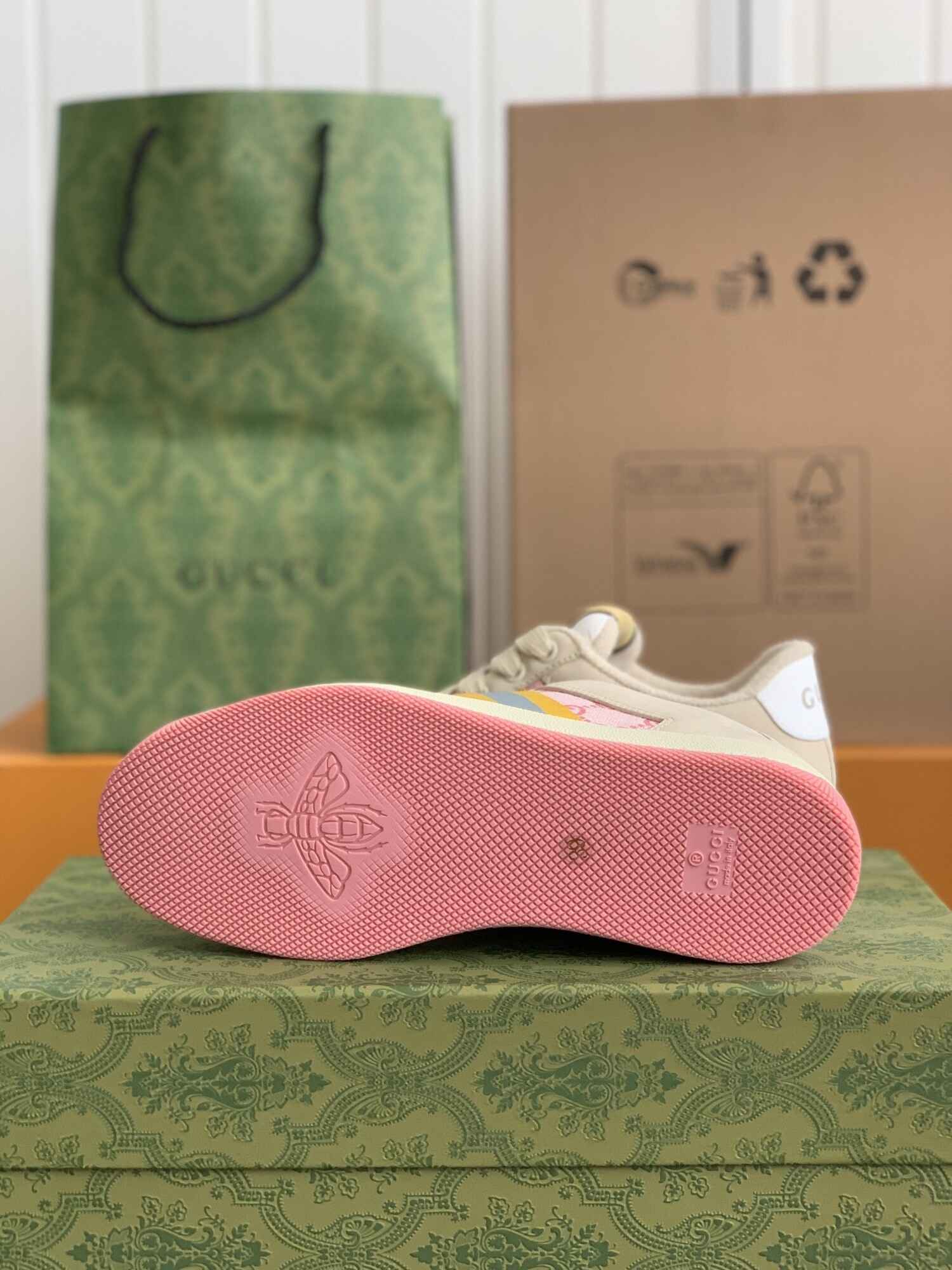 Gucci Screener GG Pink Women's Sneakers