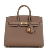 Birkin Sellier 25 Etoupe Epsom Gold Hardware - tntwear1