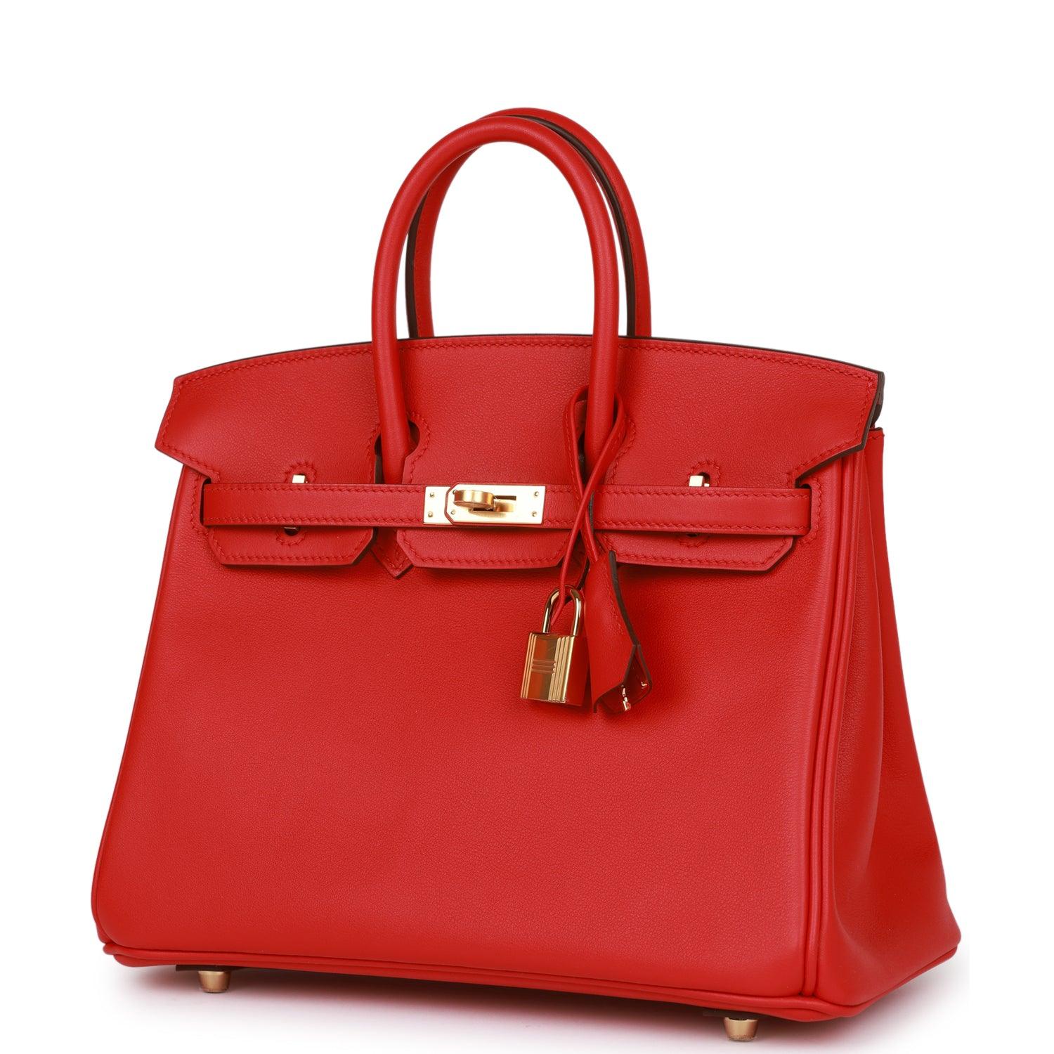 Birkin 25 Rouge De Coeur Swift Gold Hardware - tntwear1