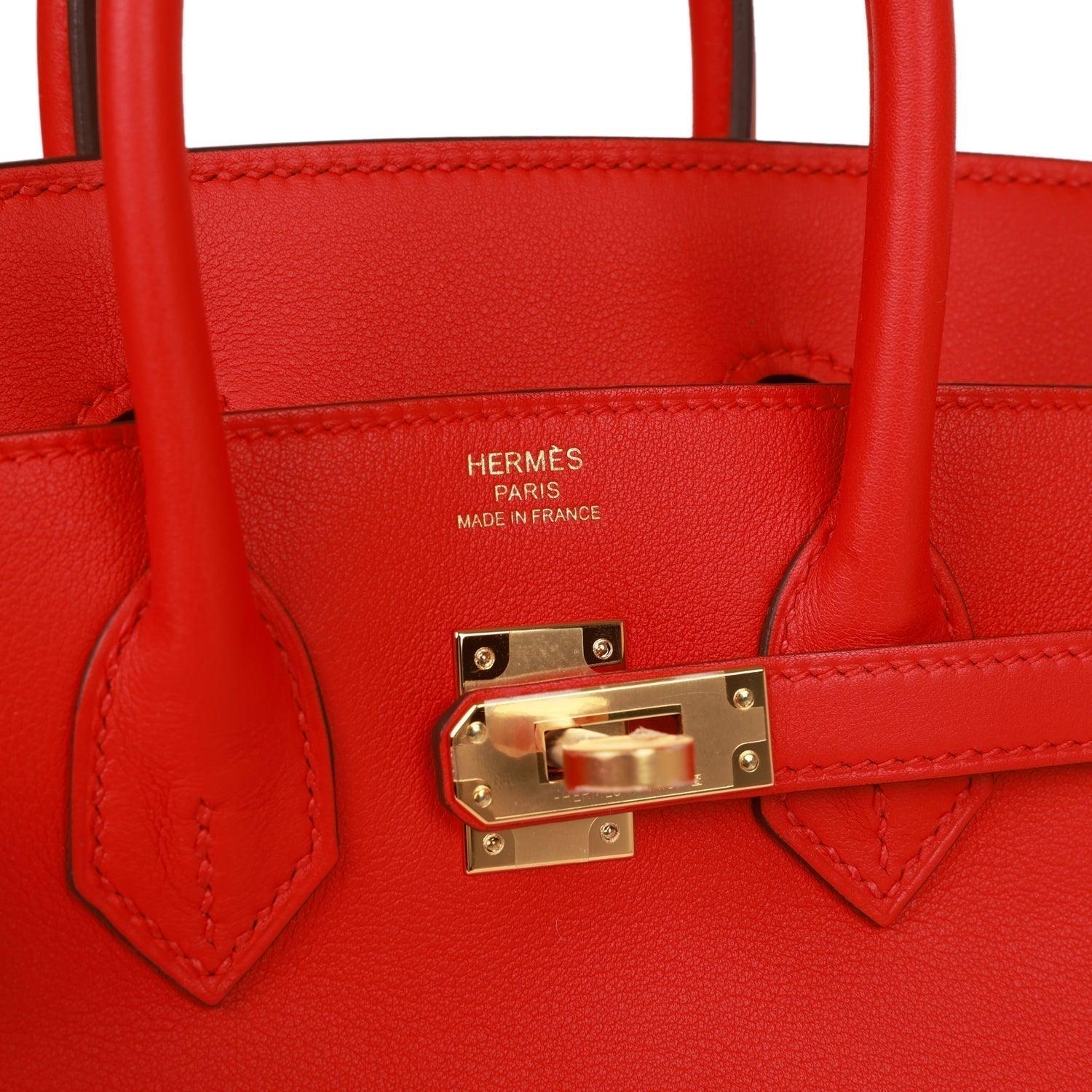 Birkin 25 Rouge De Coeur Swift Gold Hardware - tntwear1