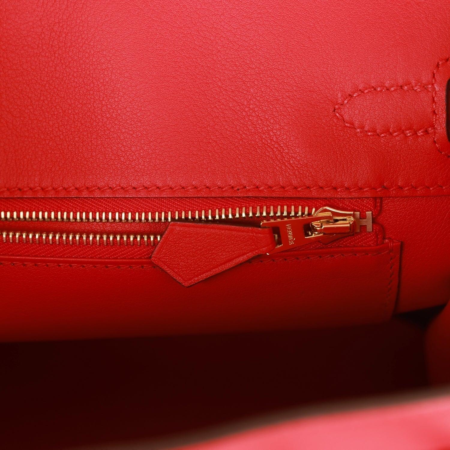 Birkin 25 Rouge De Coeur Swift Gold Hardware - tntwear1