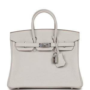 HRMS Birkin 25 Gris Pale Togo Palladium Hardware - tntwear1