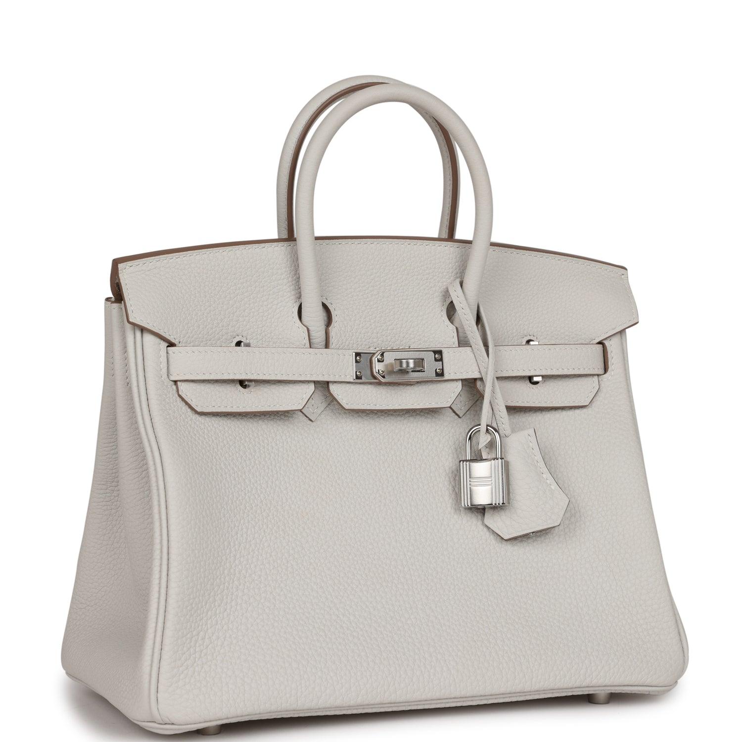 HRMS Birkin 25 Gris Pale Togo Palladium Hardware - tntwear1