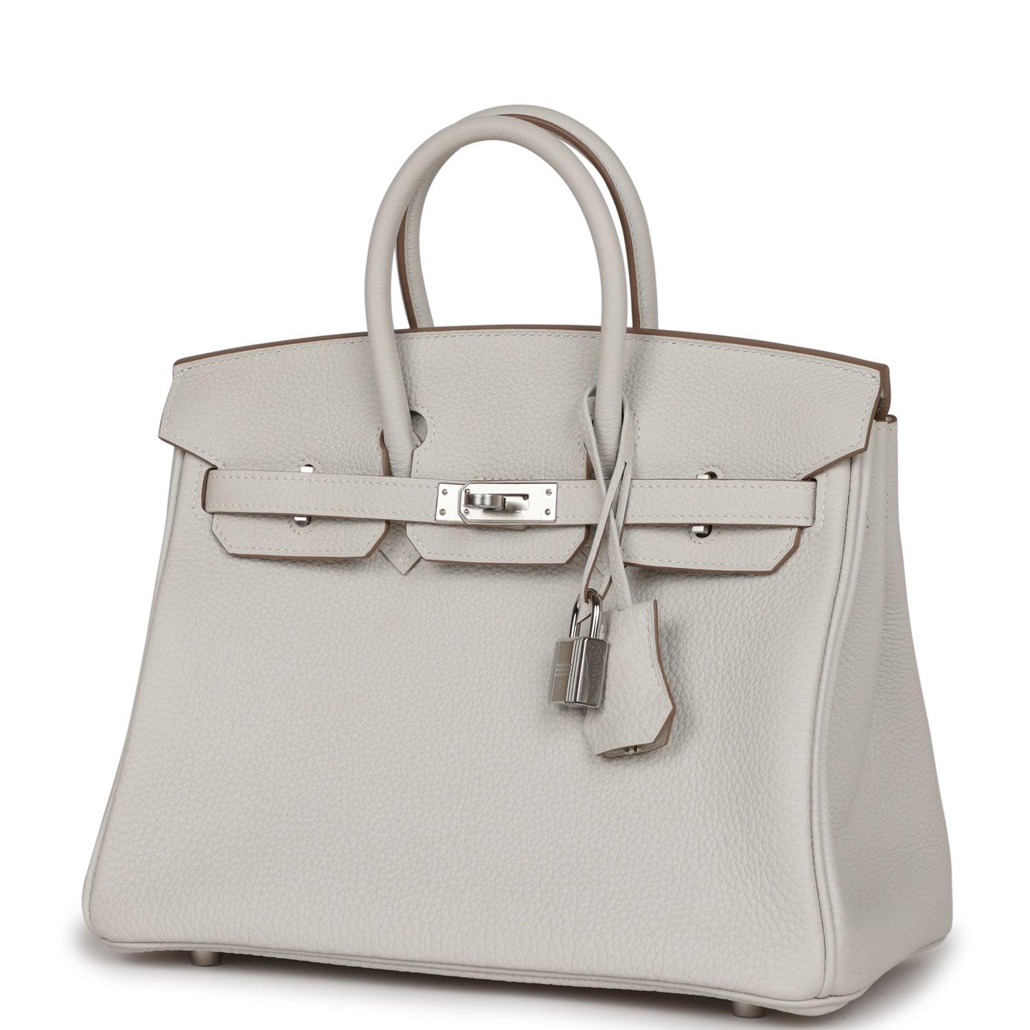 HRMS Birkin 25 Gris Pale Togo Palladium Hardware - tntwear1