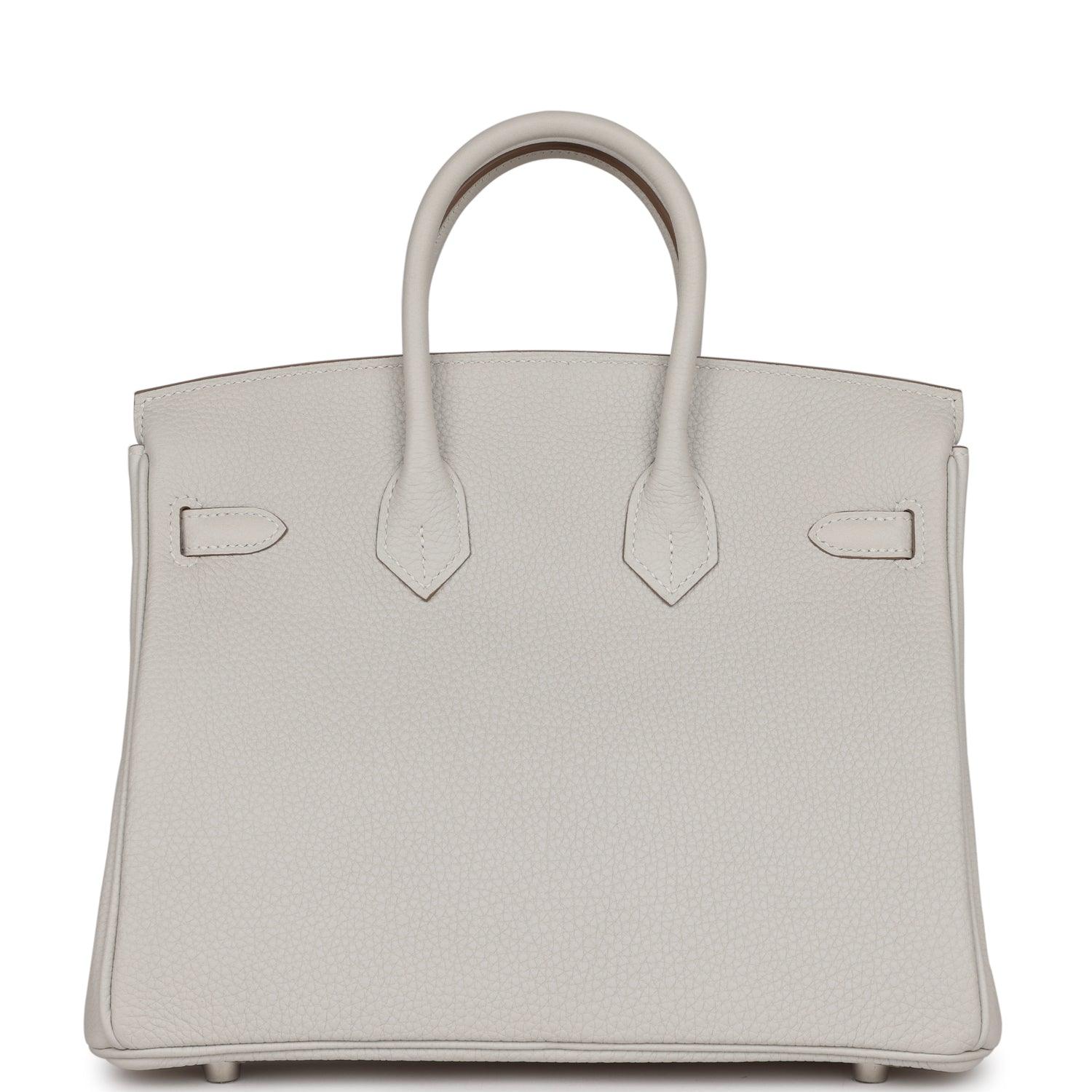 HRMS Birkin 25 Gris Pale Togo Palladium Hardware - tntwear1