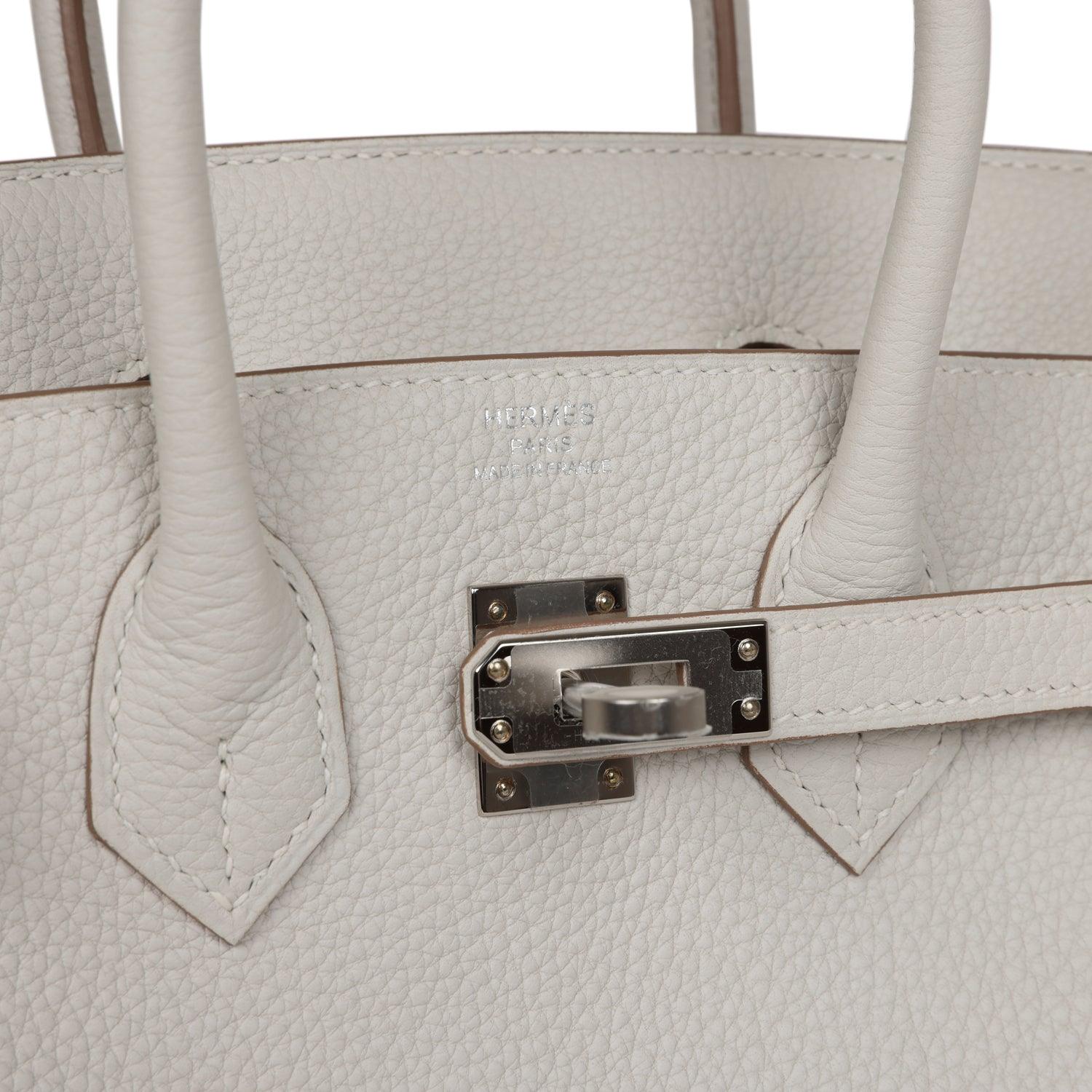 HRMS Birkin 25 Gris Pale Togo Palladium Hardware - tntwear1