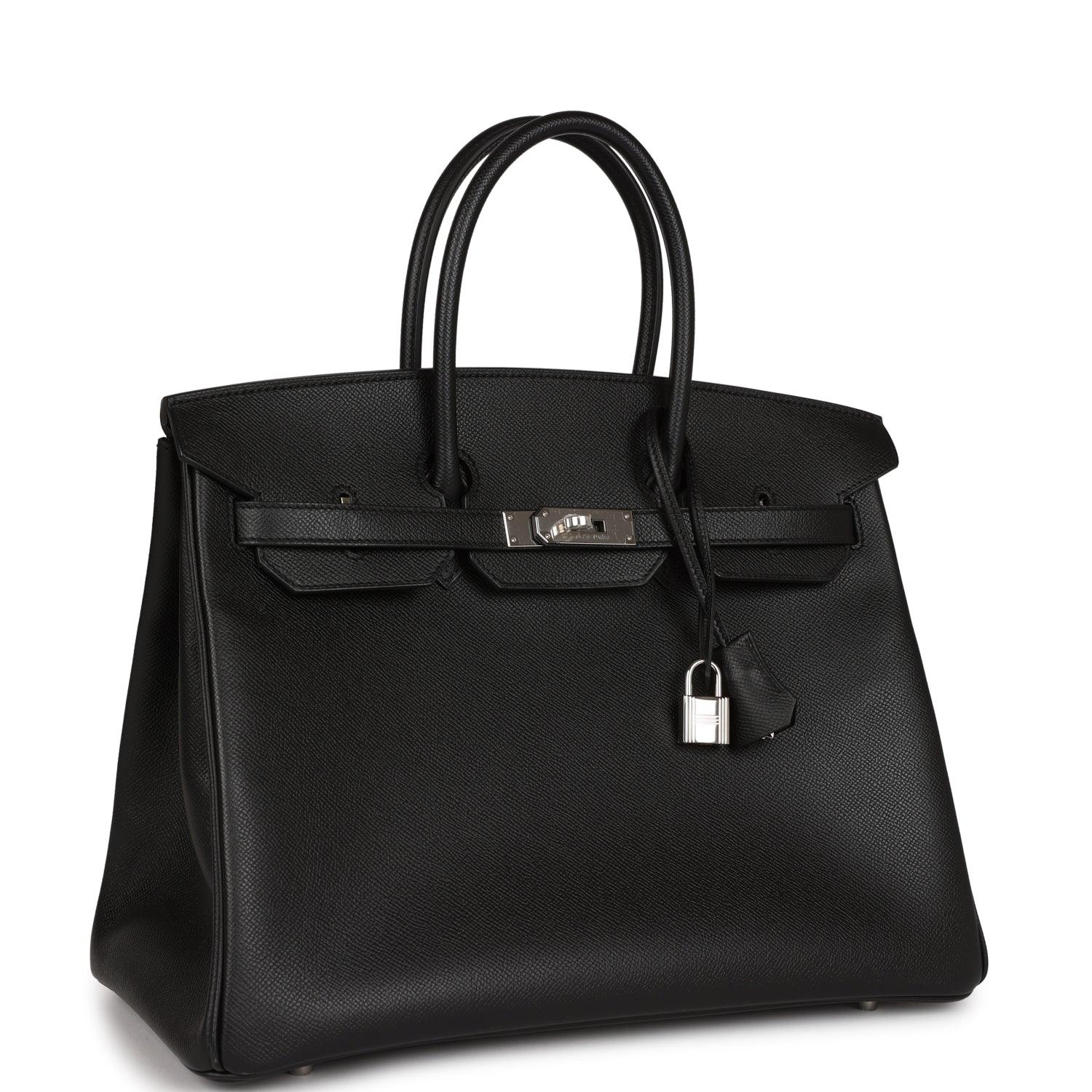 HRMS Birkin 35 Black Epsom Palladium Hardware - tntwear1