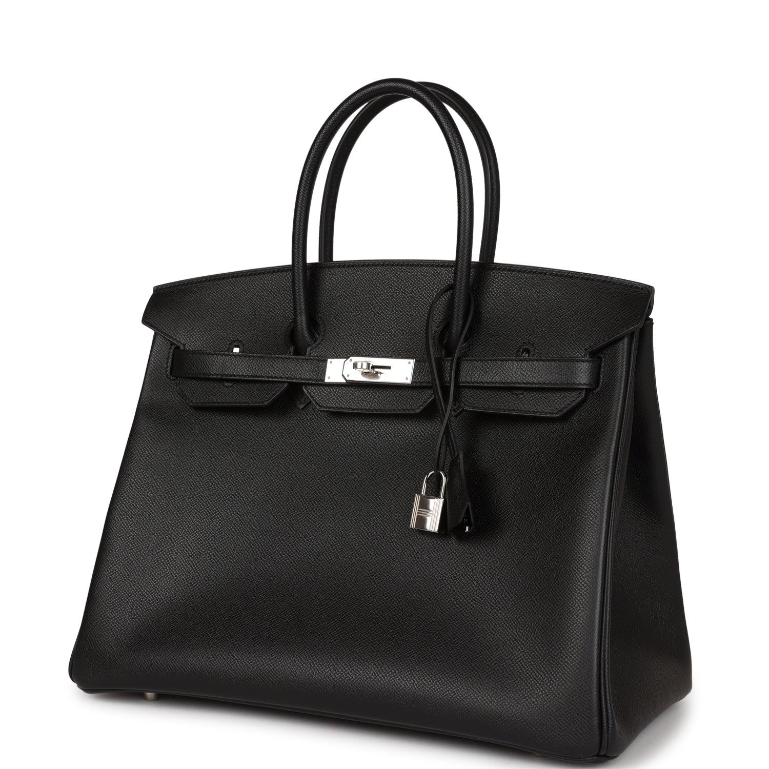 HRMS Birkin 35 Black Epsom Palladium Hardware - tntwear1