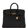 HRMS Birkin 25 Black Togo Gold Hardware - tntwear1