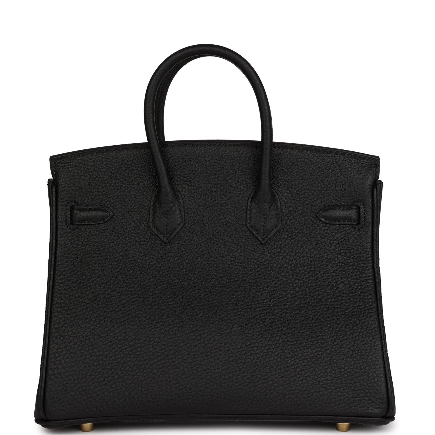 HRMS Birkin 25 Black Togo Gold Hardware - tntwear1