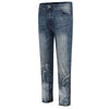 Washed Blue Denim Bleached - tntwear1