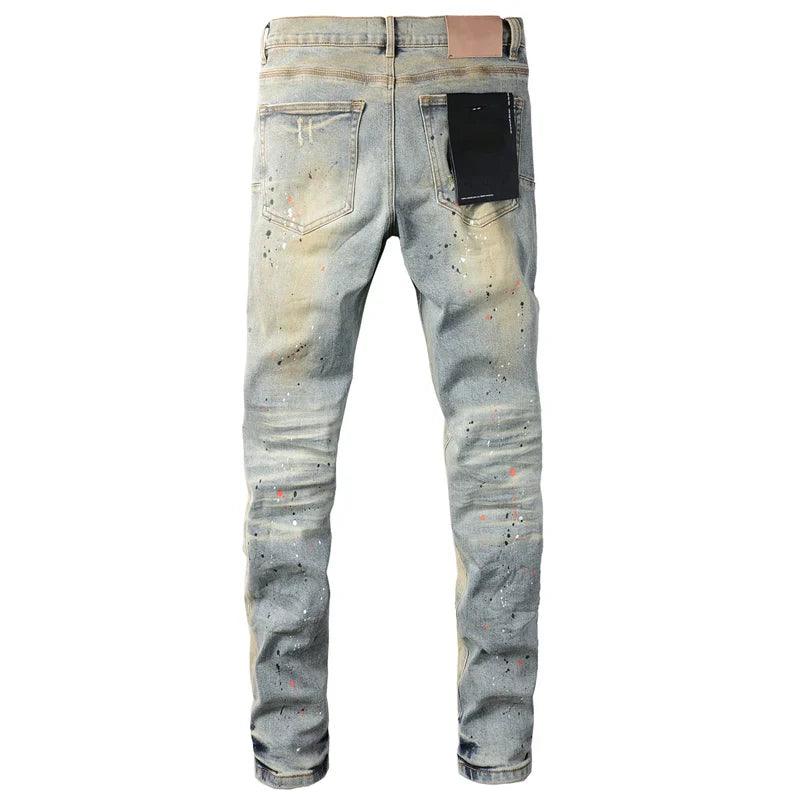 Premium Brand PRPL Roca Jeans Ripped P009 - tntwear1