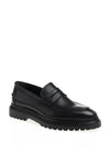 HolloShoe Men's Black Penny Loafers