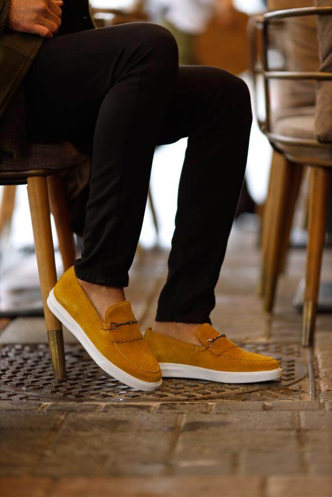 Yellow Suede Hazel Slip-On