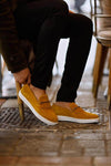 Yellow Suede Hazel Slip-On