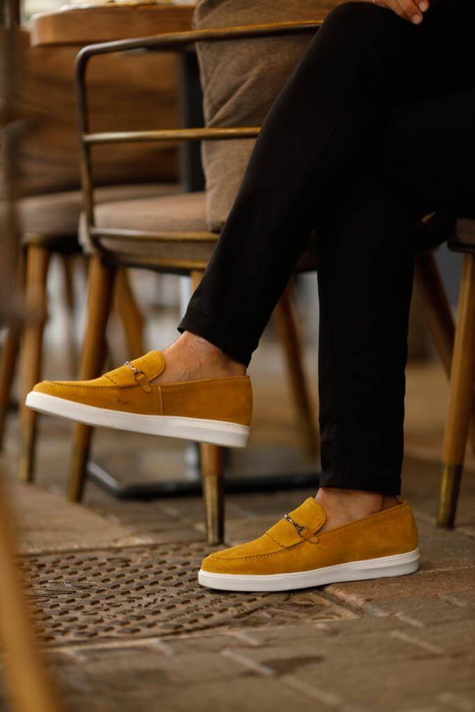 Yellow Suede Hazel Slip-On