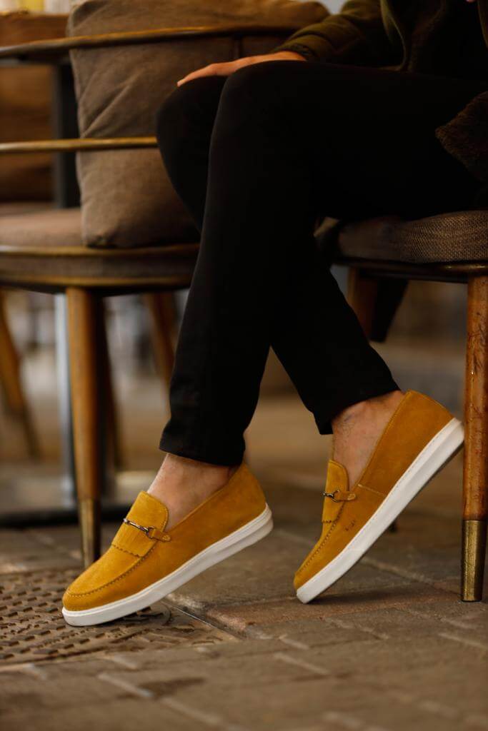 Yellow Suede Hazel Slip-On