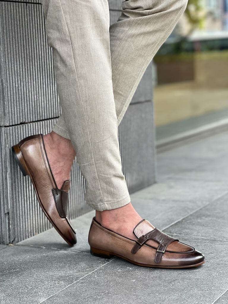 Beige Monk Strap