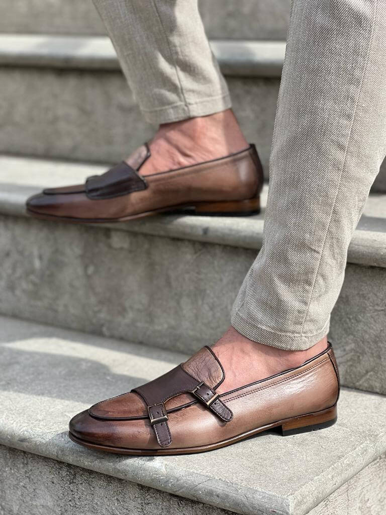 Beige Monk Strap