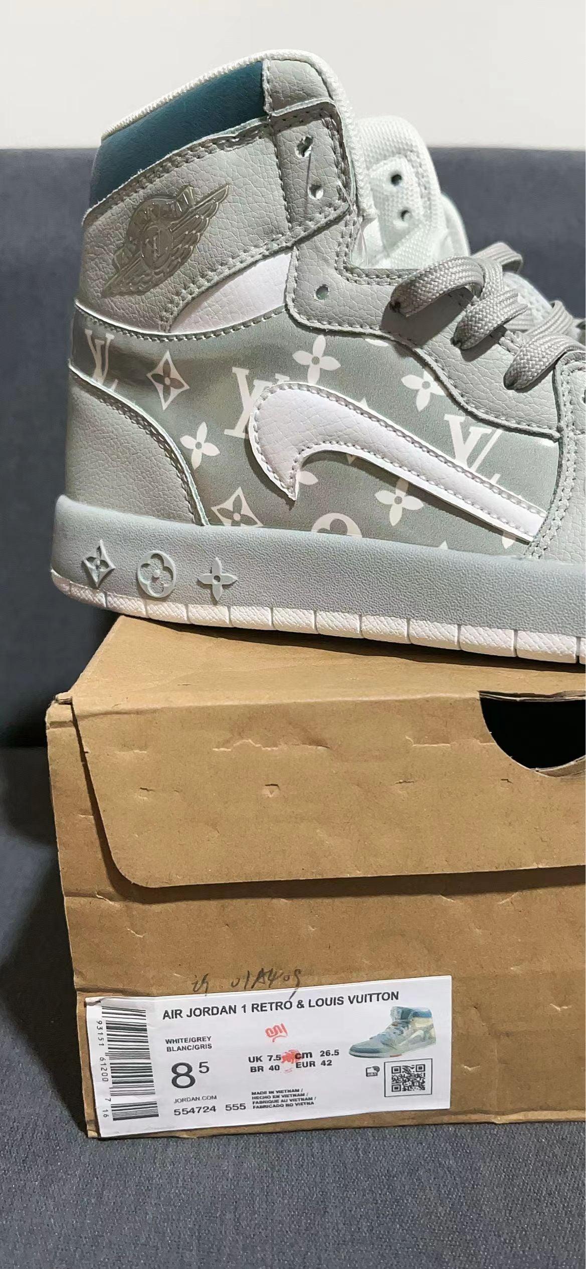 Custom Air Jordan 1 x LV Monogram - tntwear1