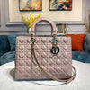 Large Lady CD Bag Pink Cannage Lambskin