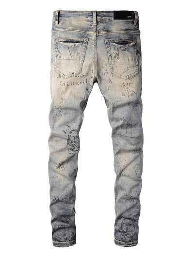 Washed Denim Classic Jeans