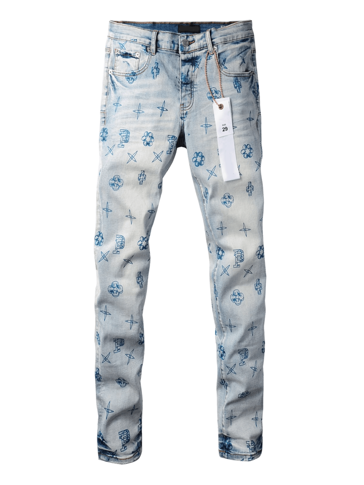 Light Color Writing Jeans