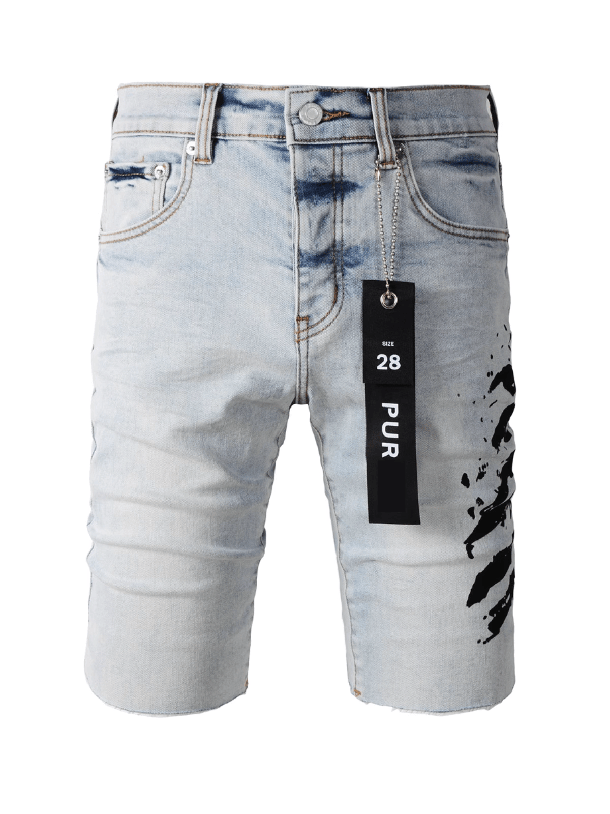 Light Washed Writing Jeans
