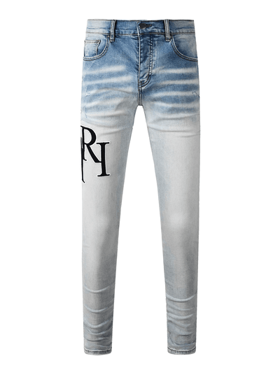 Light Blue Writing Jeans