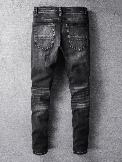 Black Patch Jeans