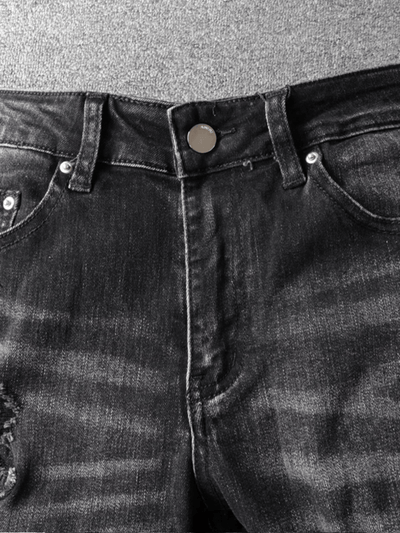 Black Patch Jeans