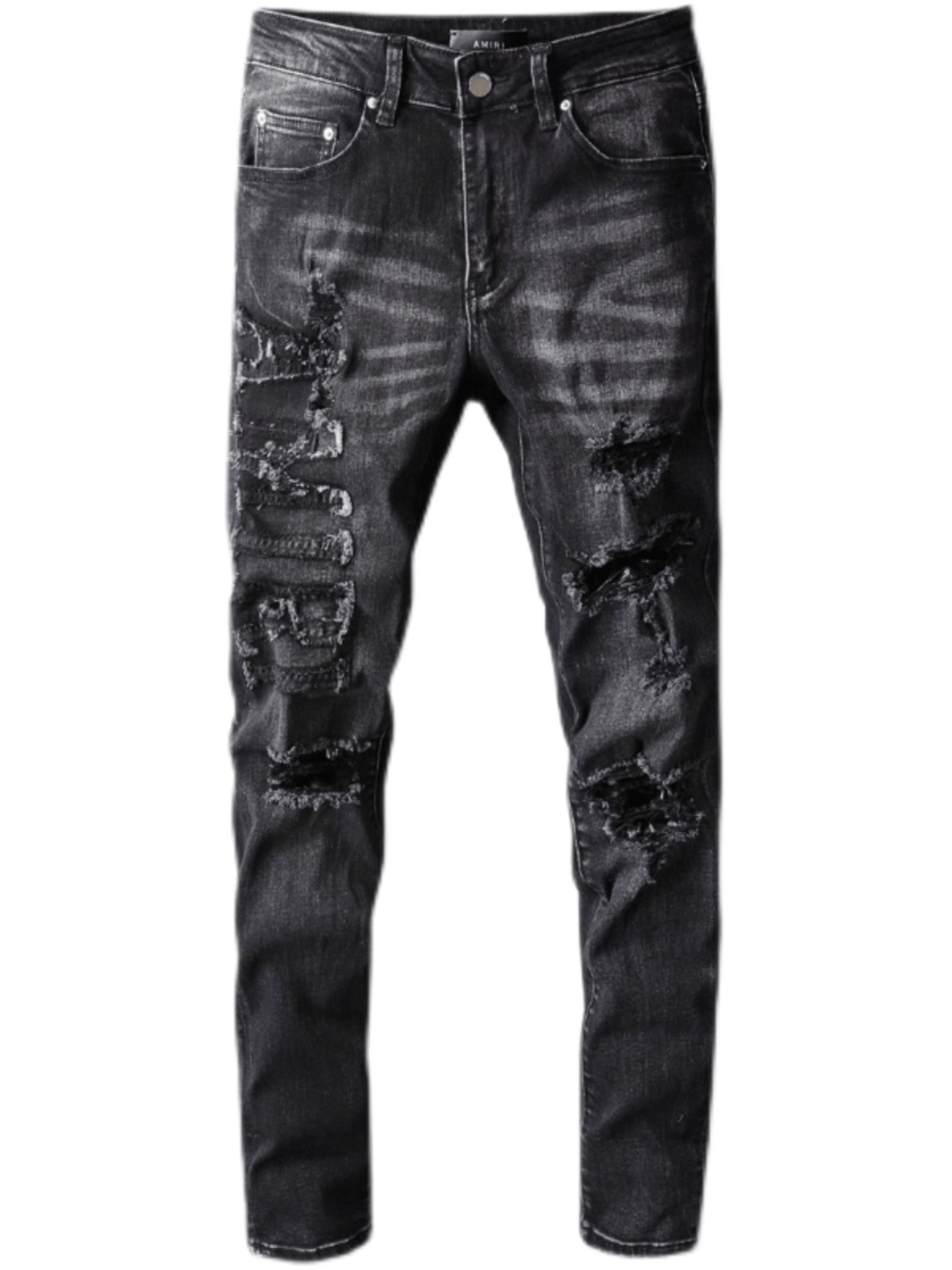 Black Patch Jeans