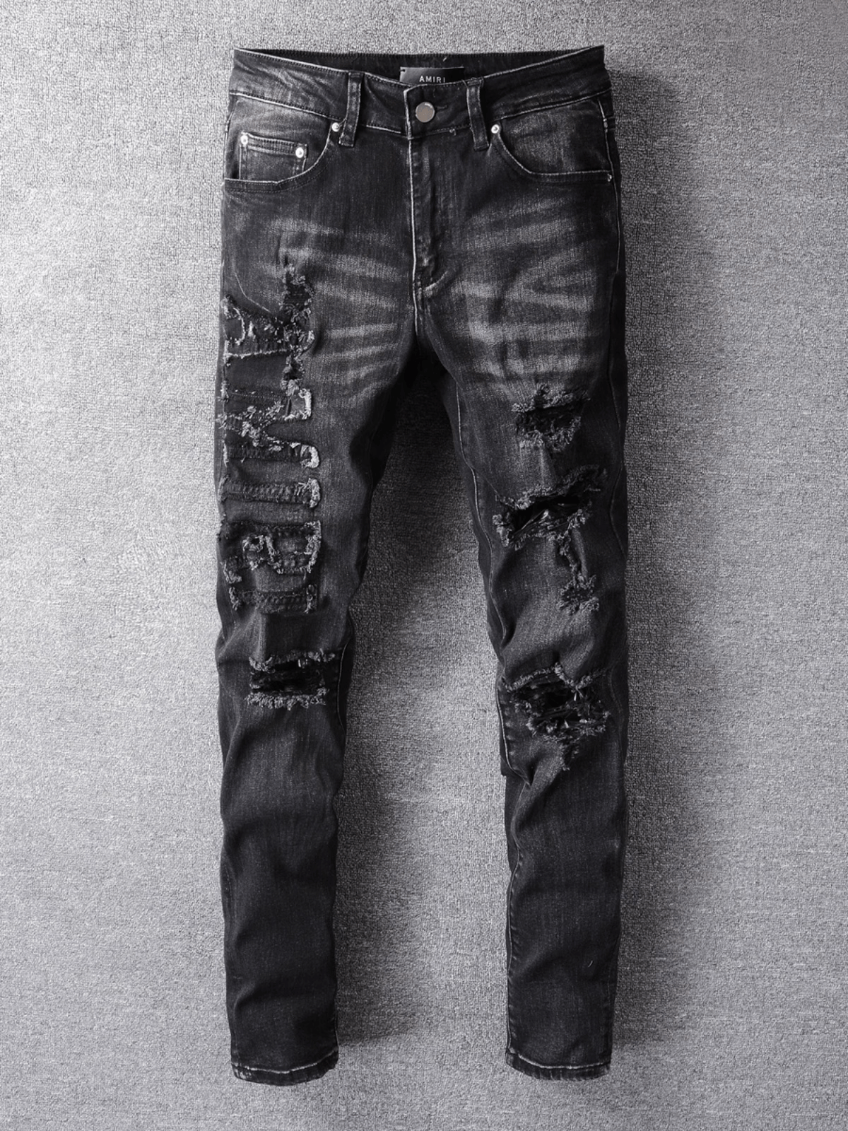 Black Patch Jeans