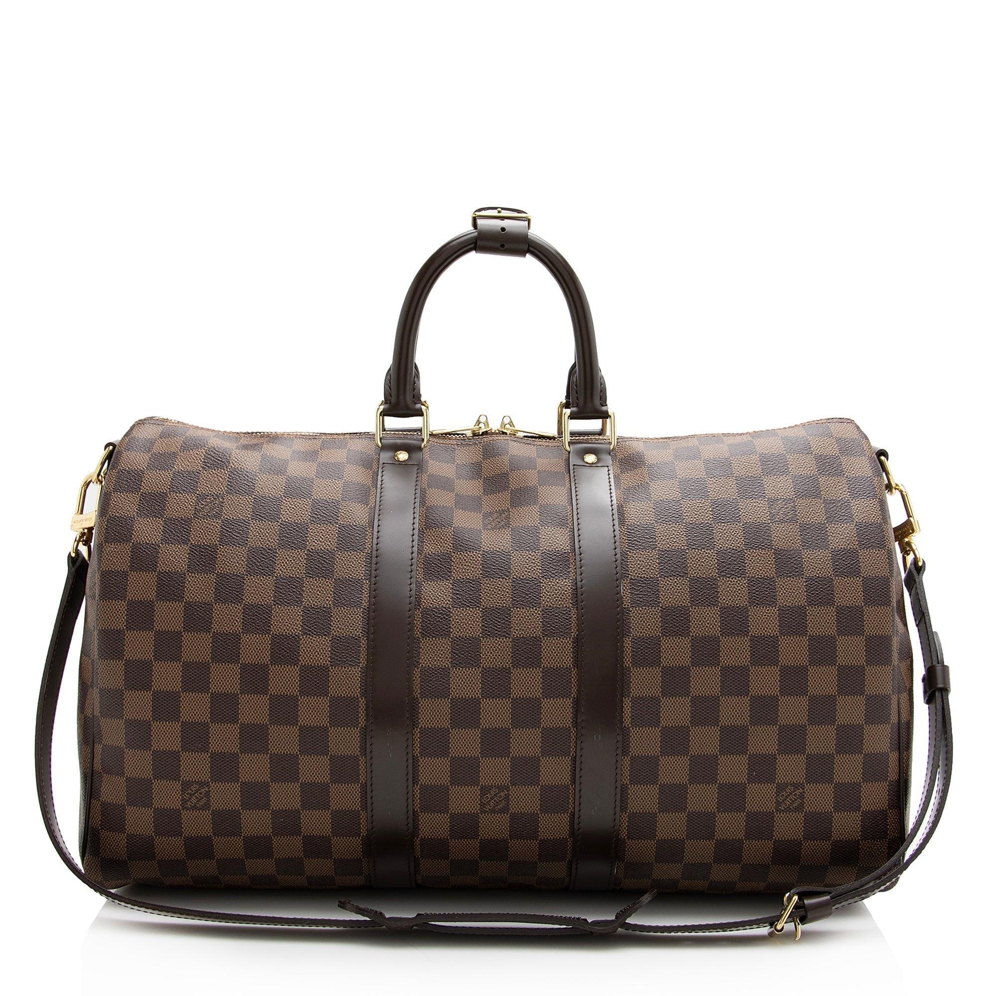 LV Damier Ebene Keepall Bandouliere 45 Duffel Bag - tntwear1