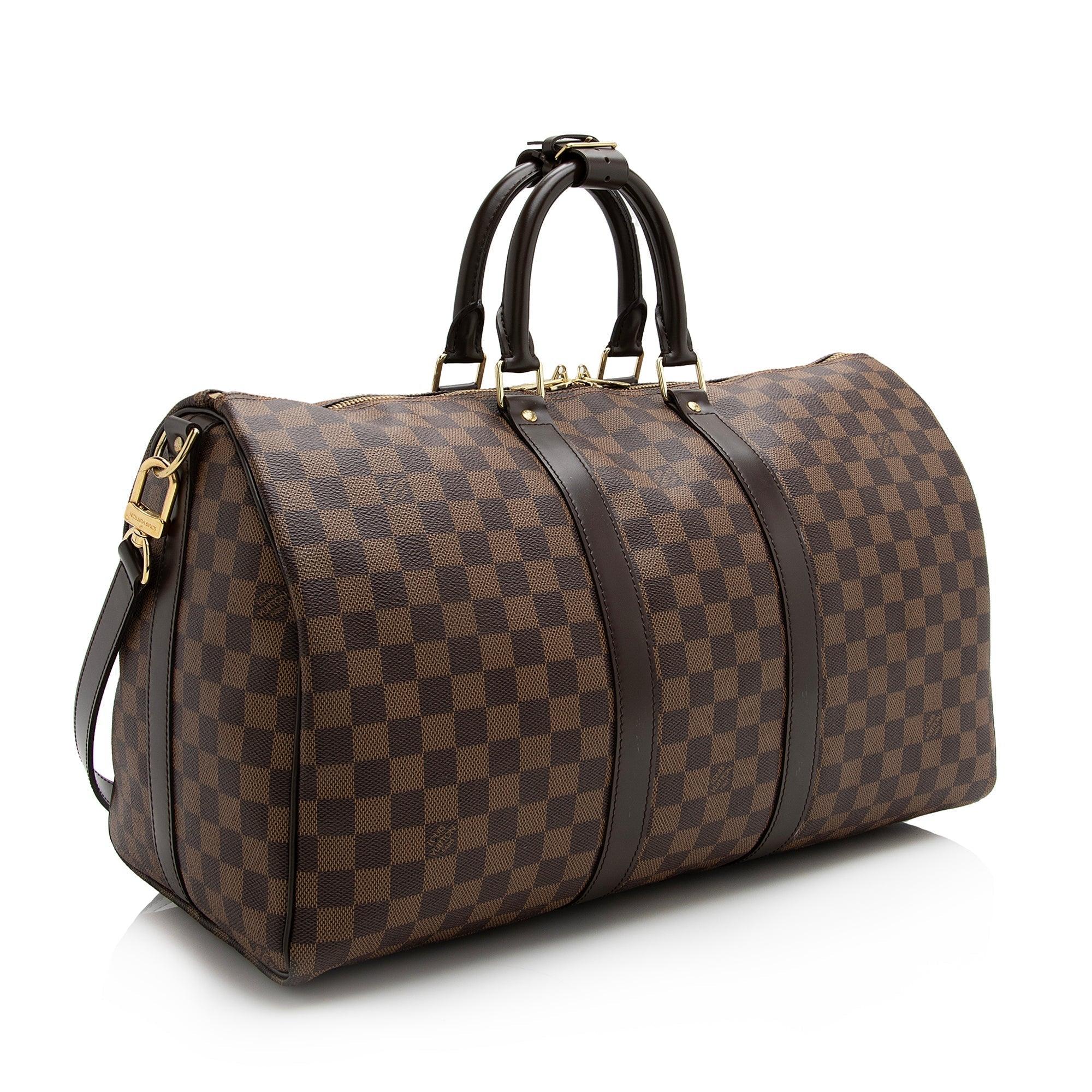 LV Damier Ebene Keepall Bandouliere 45 Duffel Bag - tntwear1