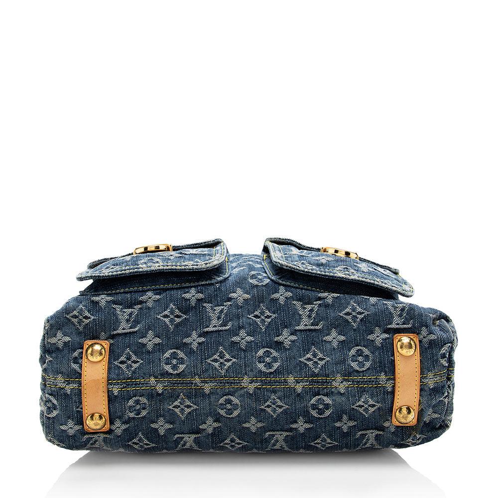 Louis Vuitton Monogram Denim Baggy GM Shoulder Bag - tntwear1