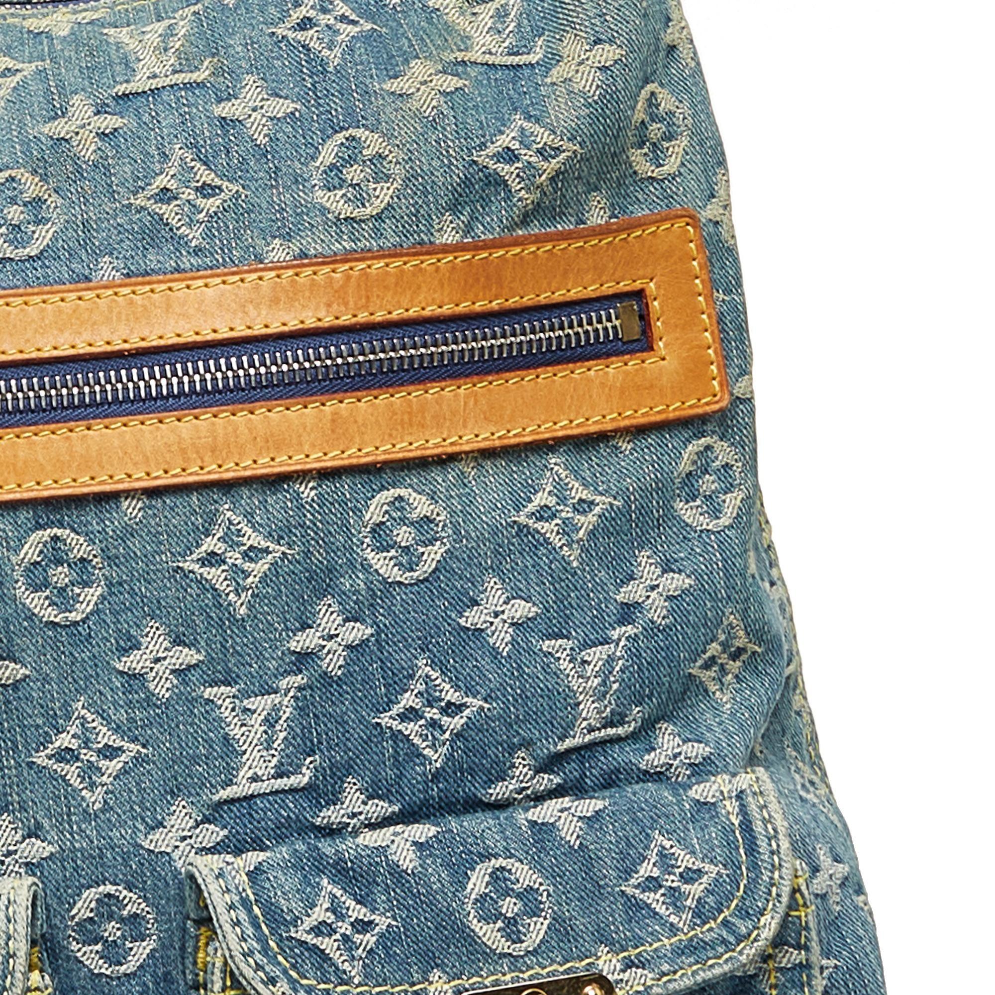 Louis Vuitton Monogram Denim Baggy GM - tntwear1