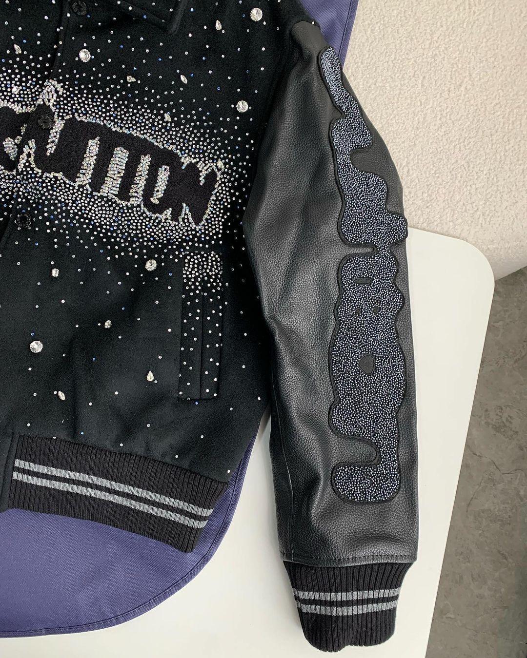 Louis Vuitton Monogram Varsity Jacket "CUSTOM" - tntwear1