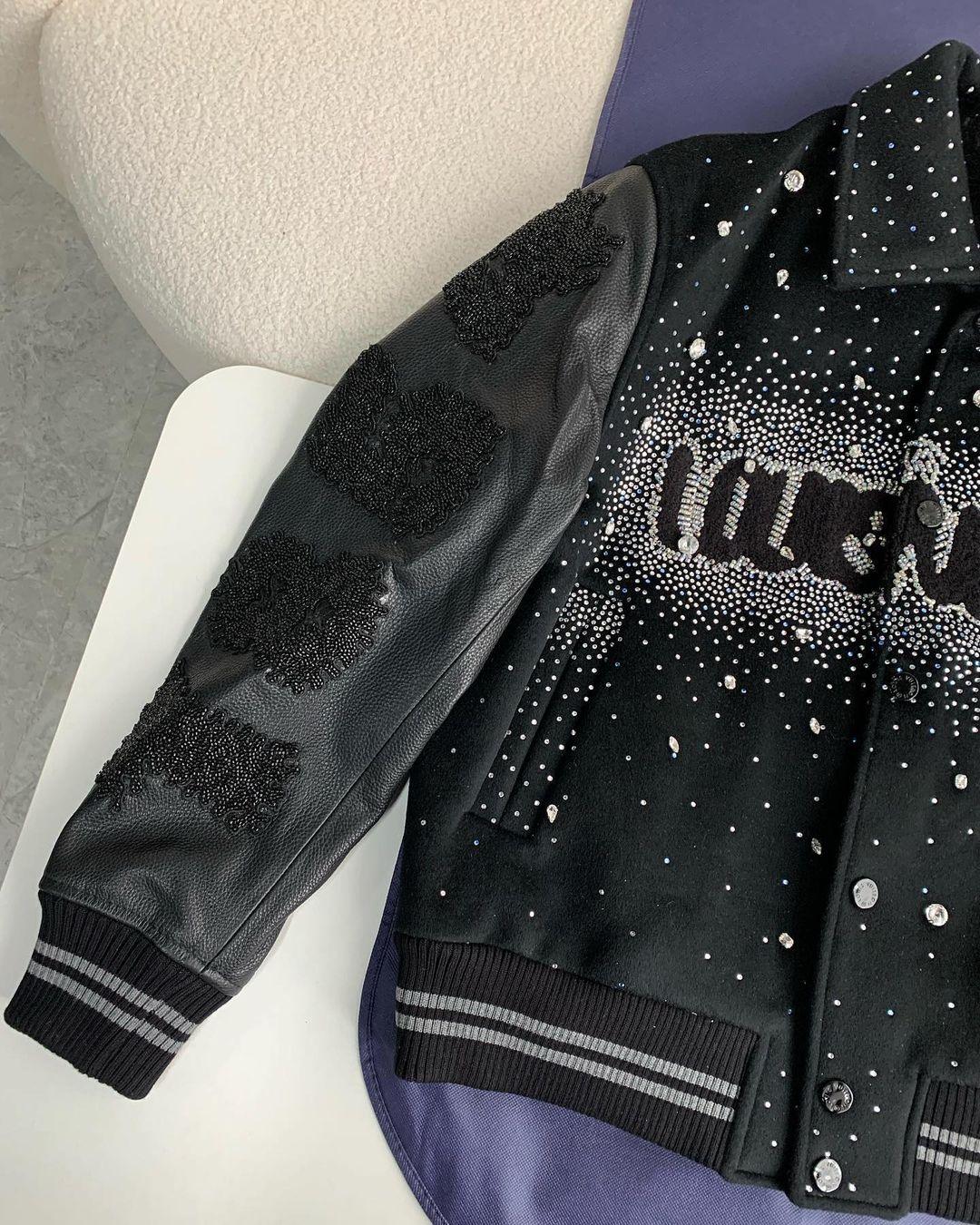 Louis Vuitton Monogram Varsity Jacket "CUSTOM" - tntwear1