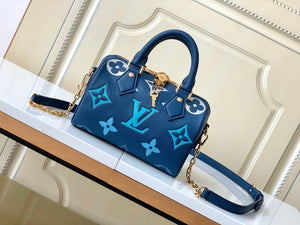 Louis Vuitton Nano Speedy bag "BLUE" - tntwear1