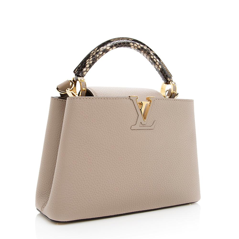 Louis Vuitton Taurillon Leather Python Capucines BB Bag - tntwear1