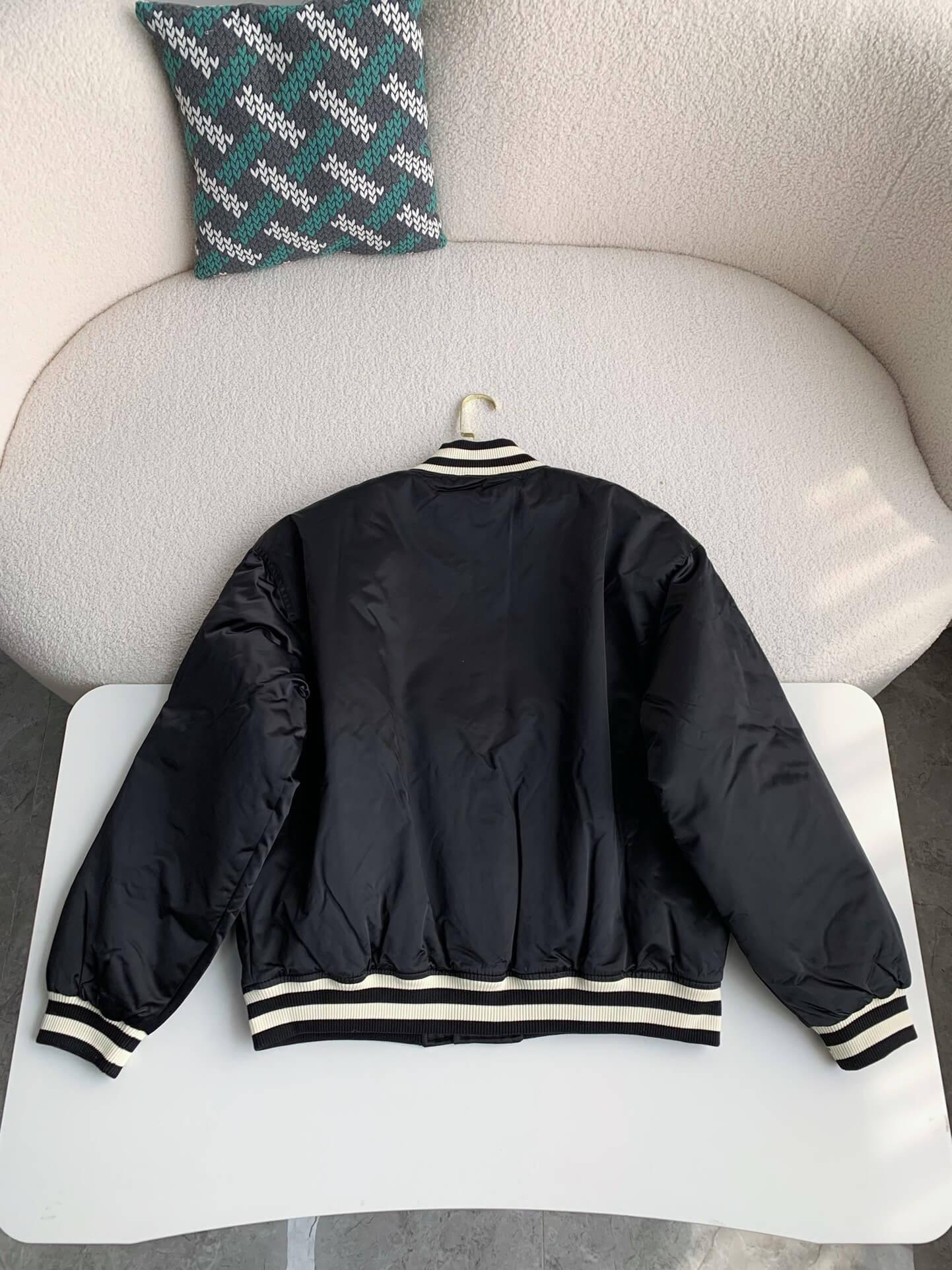 LV Embroidered Nylon Baseball Blouson Jacket - tntwear1