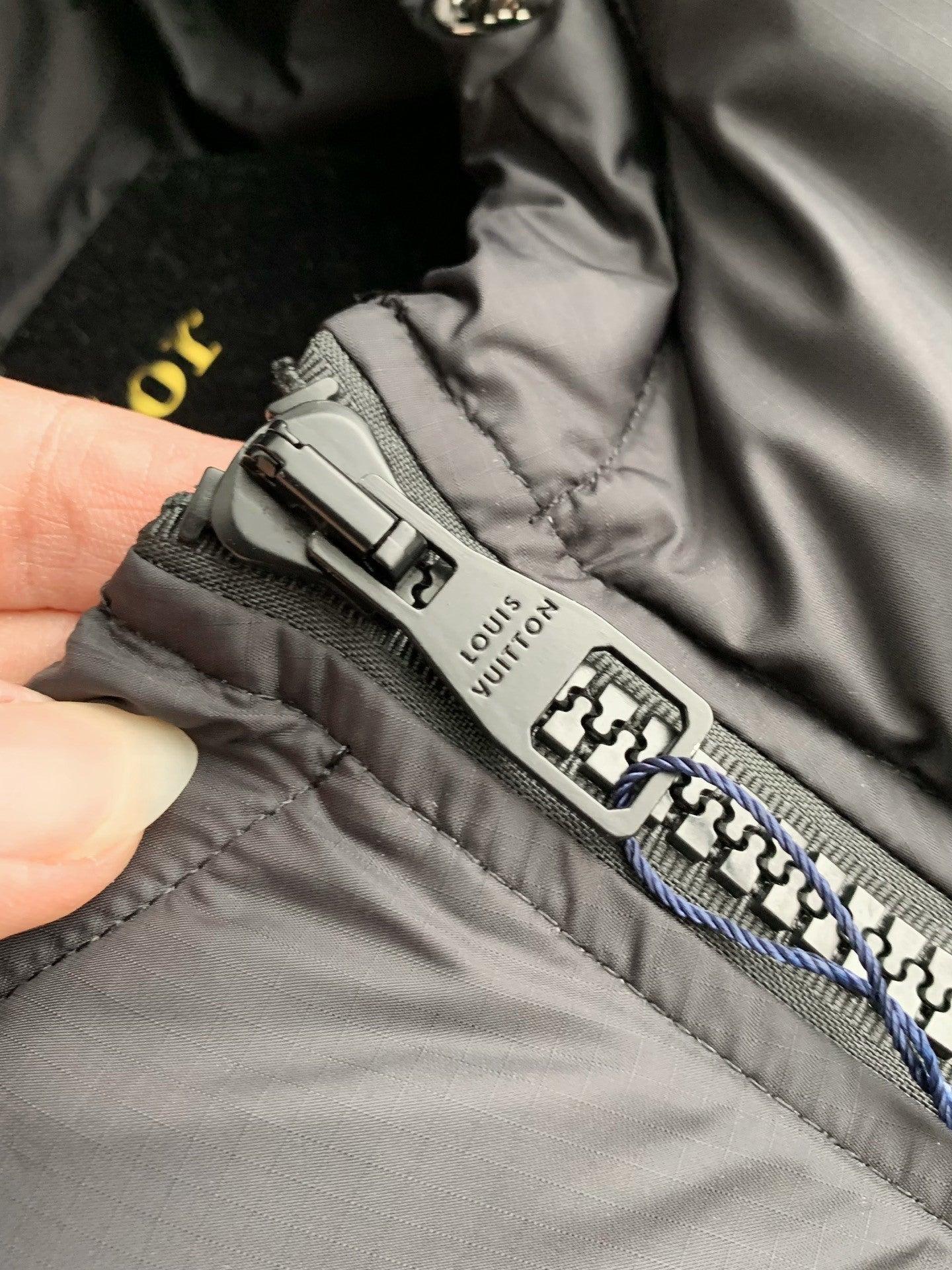 LV Monogram Black Puffer Jacket - tntwear1