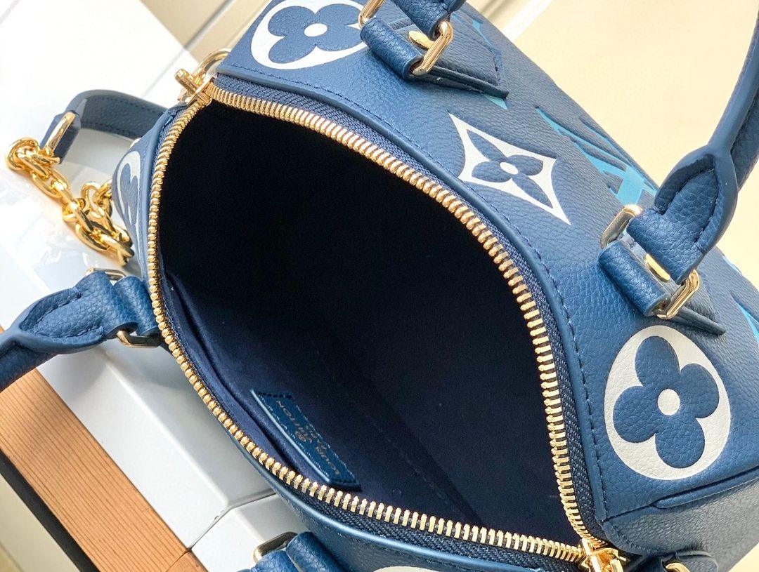 Louis Vuitton Nano Speedy bag "BLUE" - tntwear1