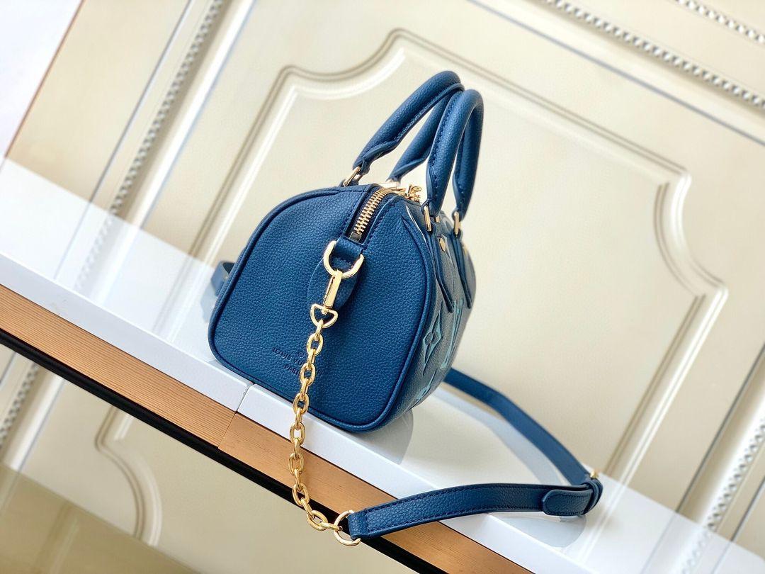 Louis Vuitton Nano Speedy bag "BLUE" - tntwear1