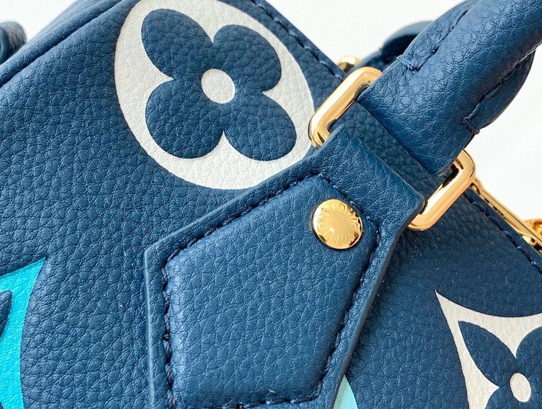 Louis Vuitton Nano Speedy bag "BLUE" - tntwear1