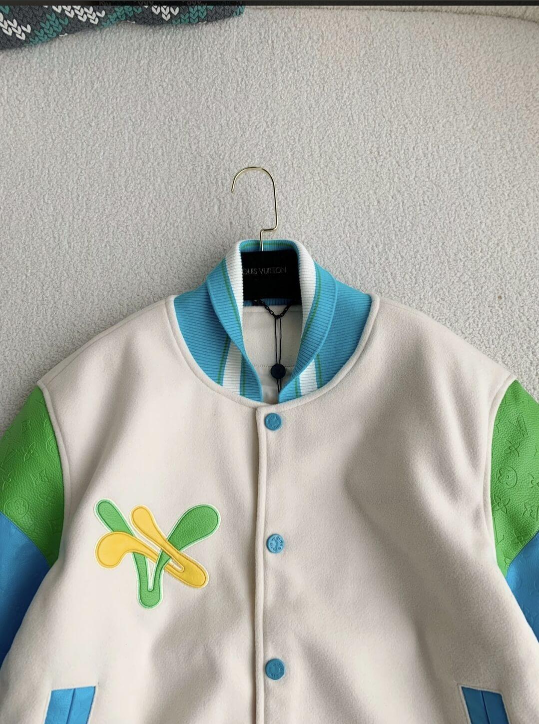 Louis Vuitton Rainbow Playground Varsity Jacket - tntwear1