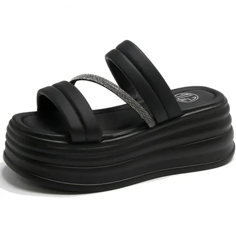 Luxe Lounge Platform Slippers - tntwear1